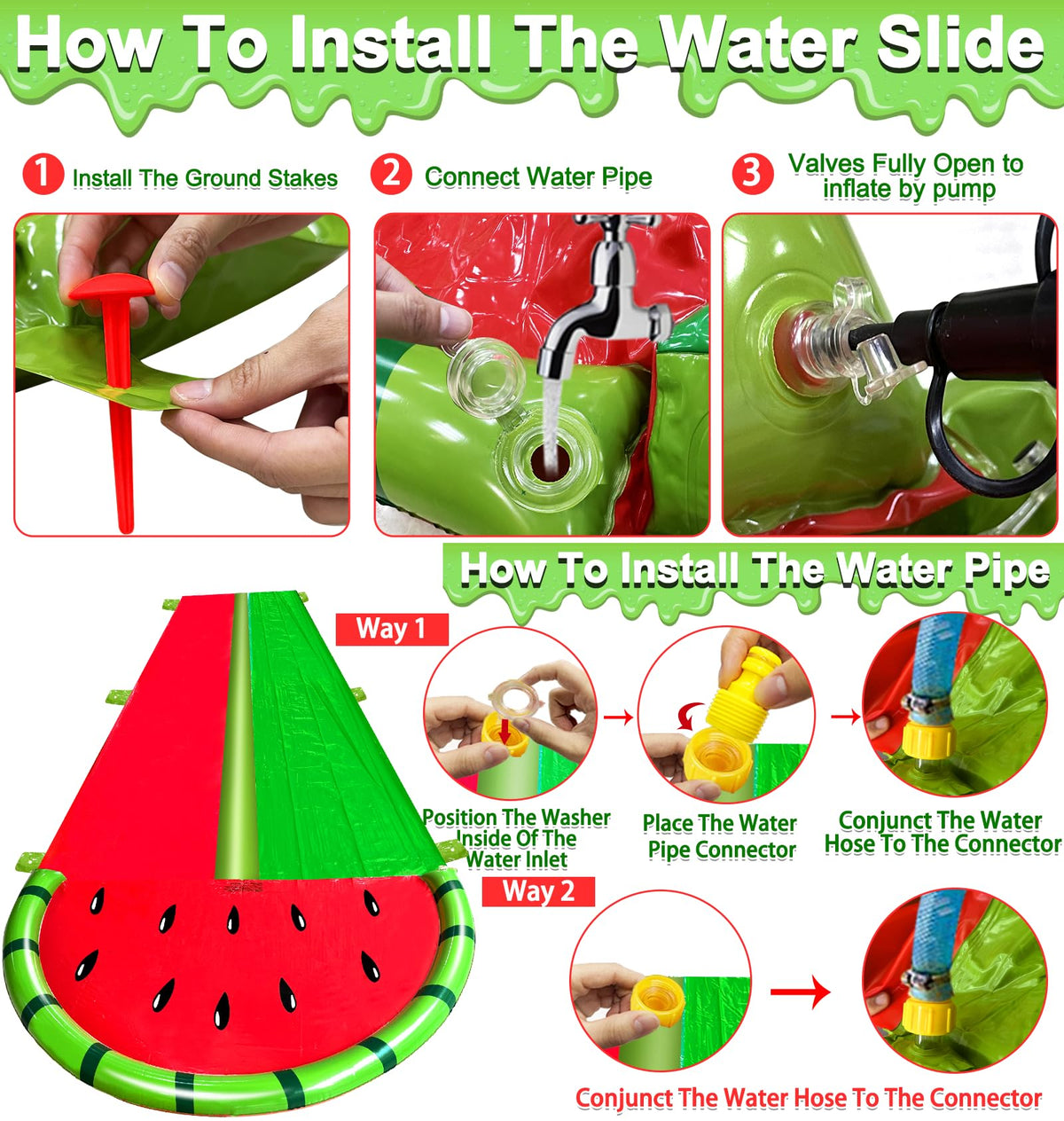iGeeKid inflation and assembly guide helps quick setup