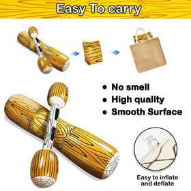 iGeeKid Walking sticks at 41x6 inches for comfortable two-player balance.