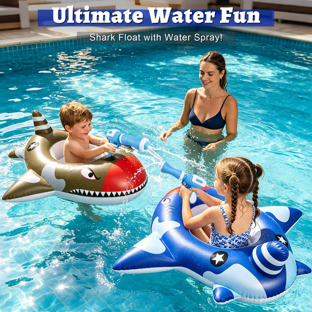 iGeeKid pool float safety seat keeps little swimmers steady.