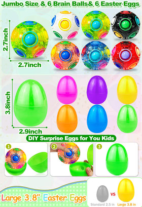 iGeeKid rainbow ball puzzle for tactile engagement and focus during play.