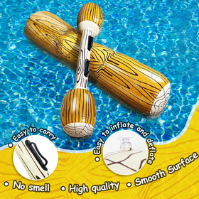 iGeeKid PVC-safe logs with non-slip surface ensure safe water play