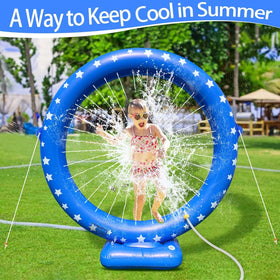 iGeeKid ground stakes secure sprinkler on soft ground