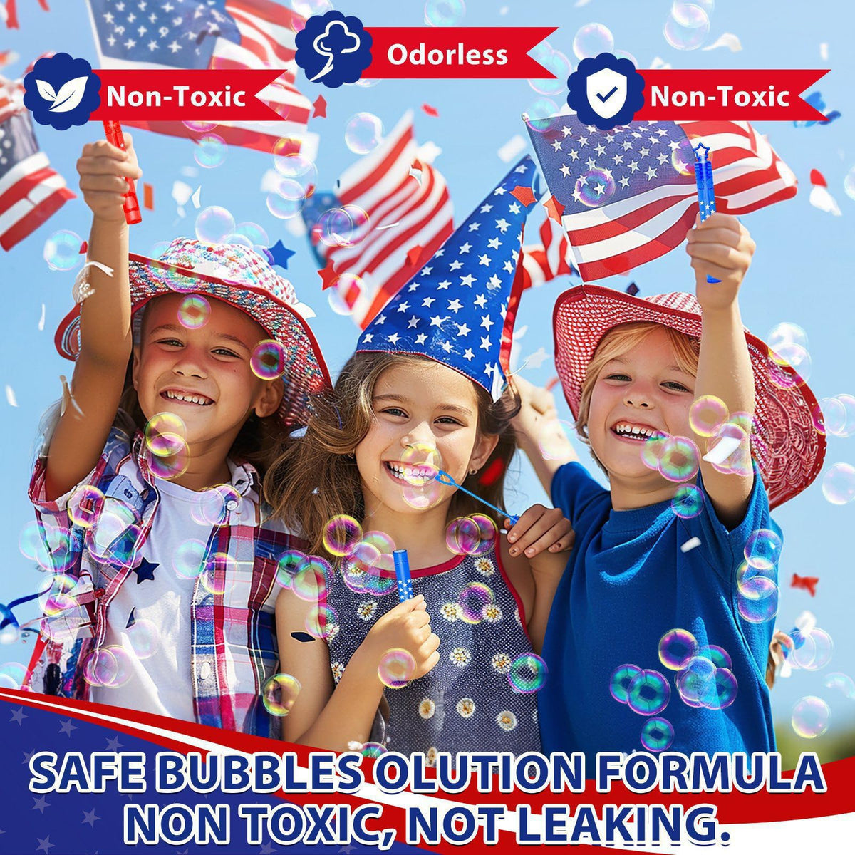 igeekid star bubble wand closeup, sturdy handle for easy dipping.