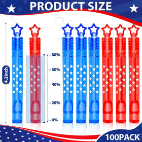 igeekid star bubble wand blue pack, creates lively outdoor bubble fun.
