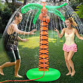 iGeeKid water-powered sprinkler brings family-friendly entertainment to lawns.