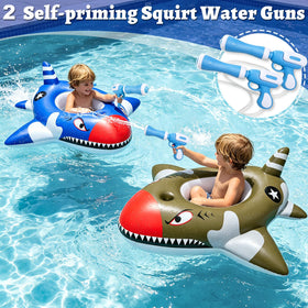 iGeeKid water guns toy blue for two-player pool battles and quick spray.