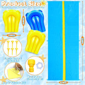 iGeeKid water slide bodyboards 26 by 19 inches ready for splash play