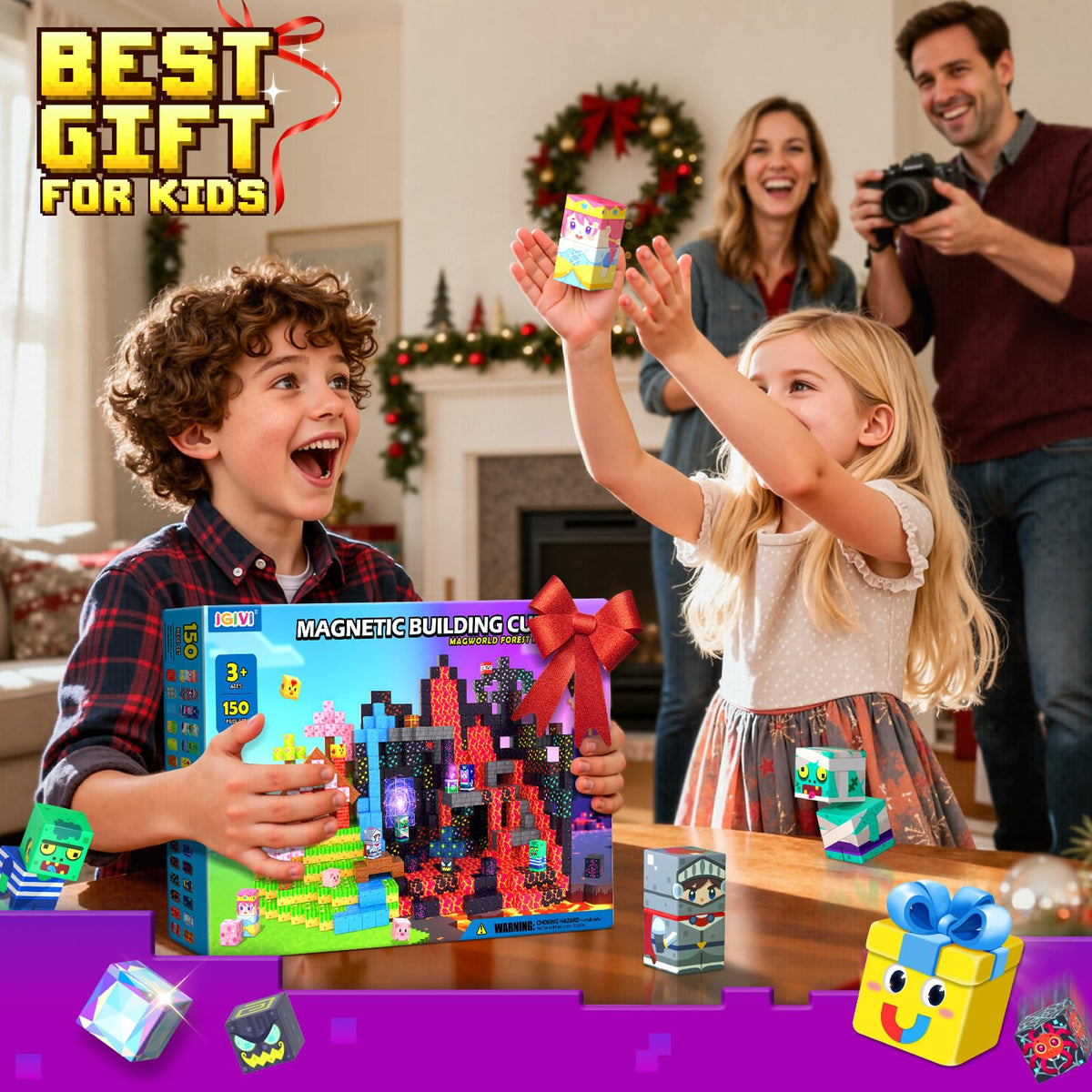 IGIVI magnetic building kit in action for school and home learning