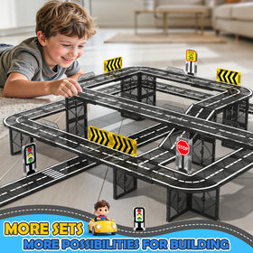IGIVI creative city roads support cognitive skills and fine motor practice.
