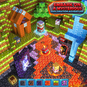IGIVI Build Mine lava world showing dynamic color and hands-on construction