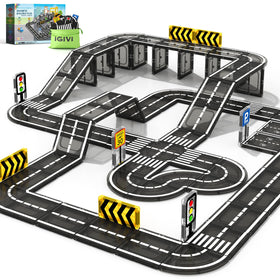 IGIVI magnetic road bricks for kids, fostering creative play and early engineering skills.