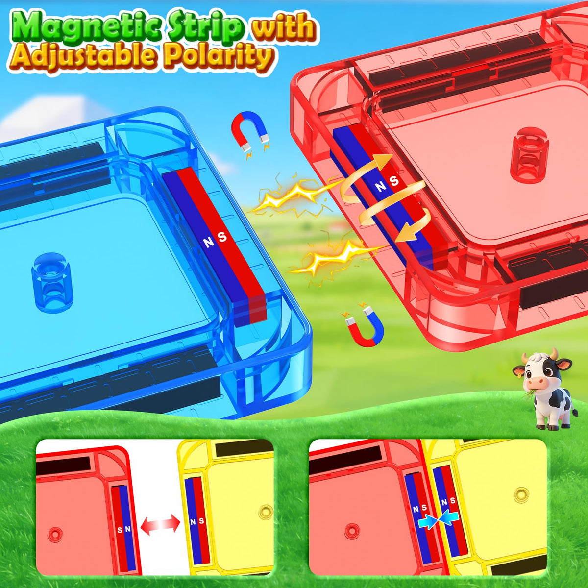 IGIVI mini-tile farm travel colorful pieces fuel open-ended building sessions.