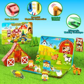 IGIVI mini-tile farm travel farmer highlights guiding role in storytelling play.
