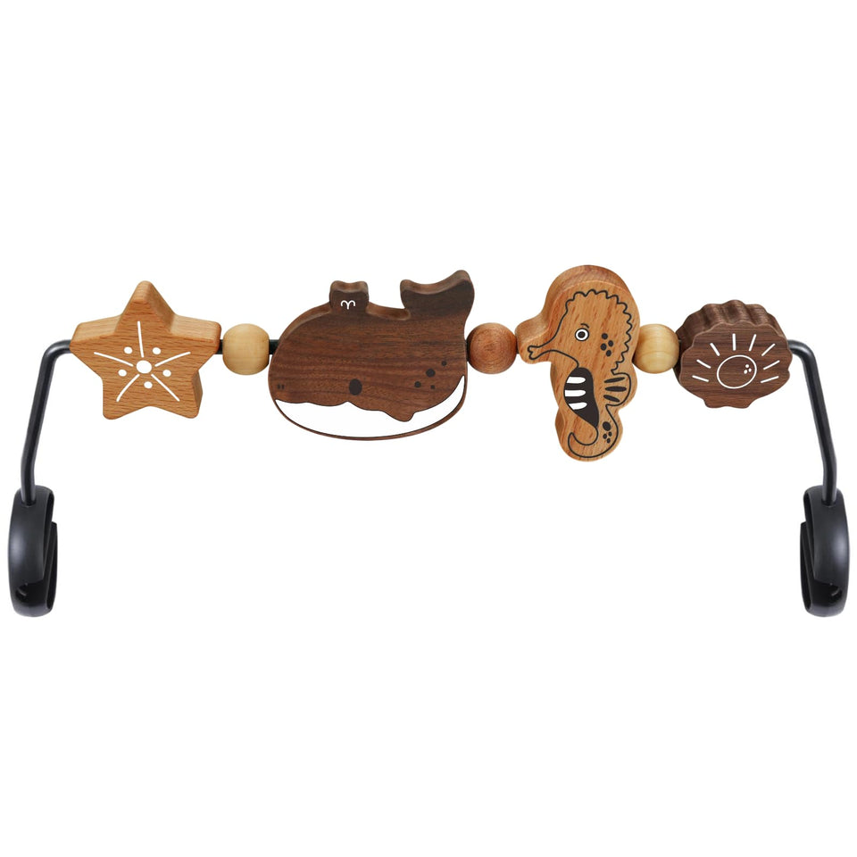 iGRATENS Baby Bjorn Bouncer Toy Bar with sea animals engages curious babies during playtime