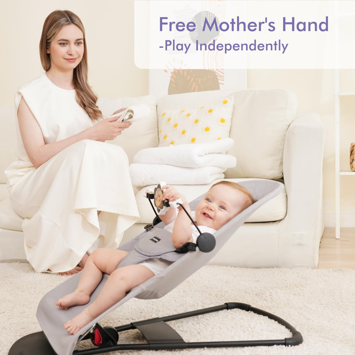 iGRATENS bouncer bar is compatible with Bliss and Balance Soft models for versatility.