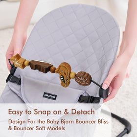iGRATENS toy bar fits Bliss and Balance Soft safely on compatible models
