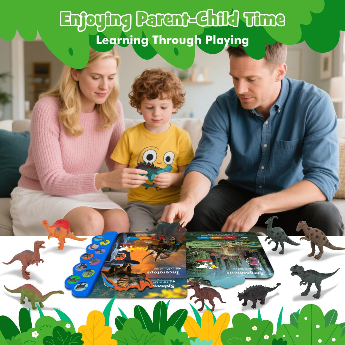 iGRATENS detailed dinosaur figures close-up show realistic shapes for tactile play.