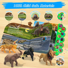 iGRATENS safari animals pages feature die-cut art for engagement