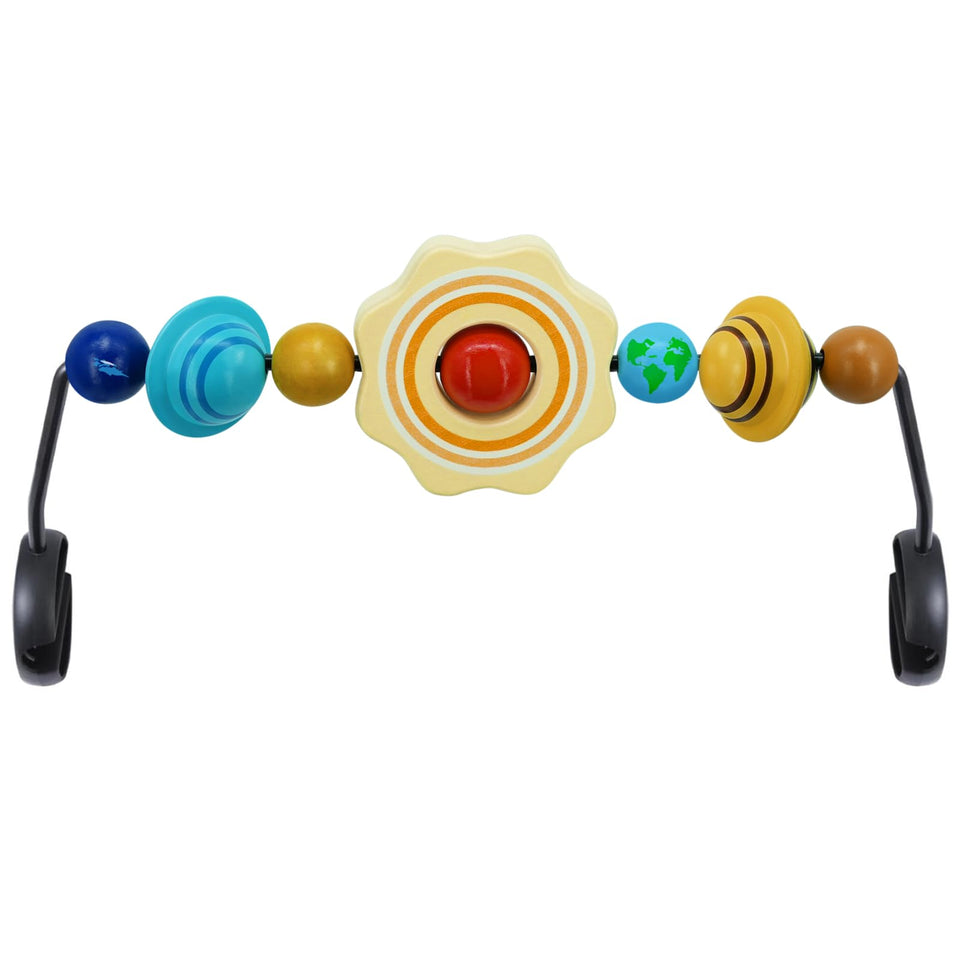 iGRATENS Sun Planets hanging toy for baby bouncer enhances color perception and hand grasping