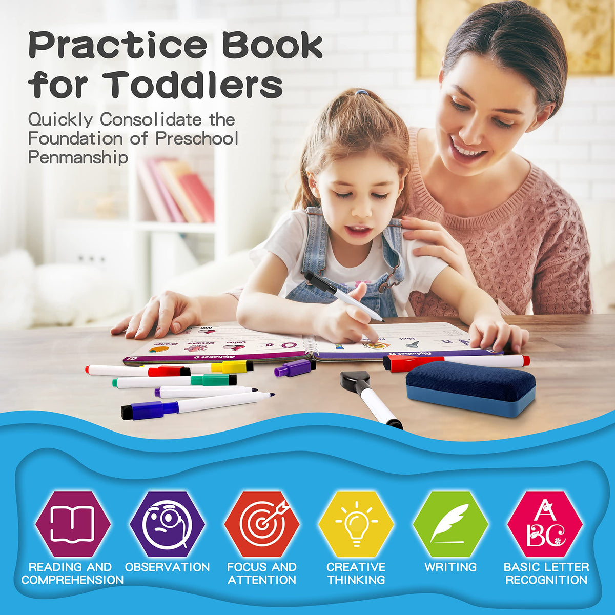 iHarPro gift-ready tracing book makes a thoughtful educational present for preschoolers.