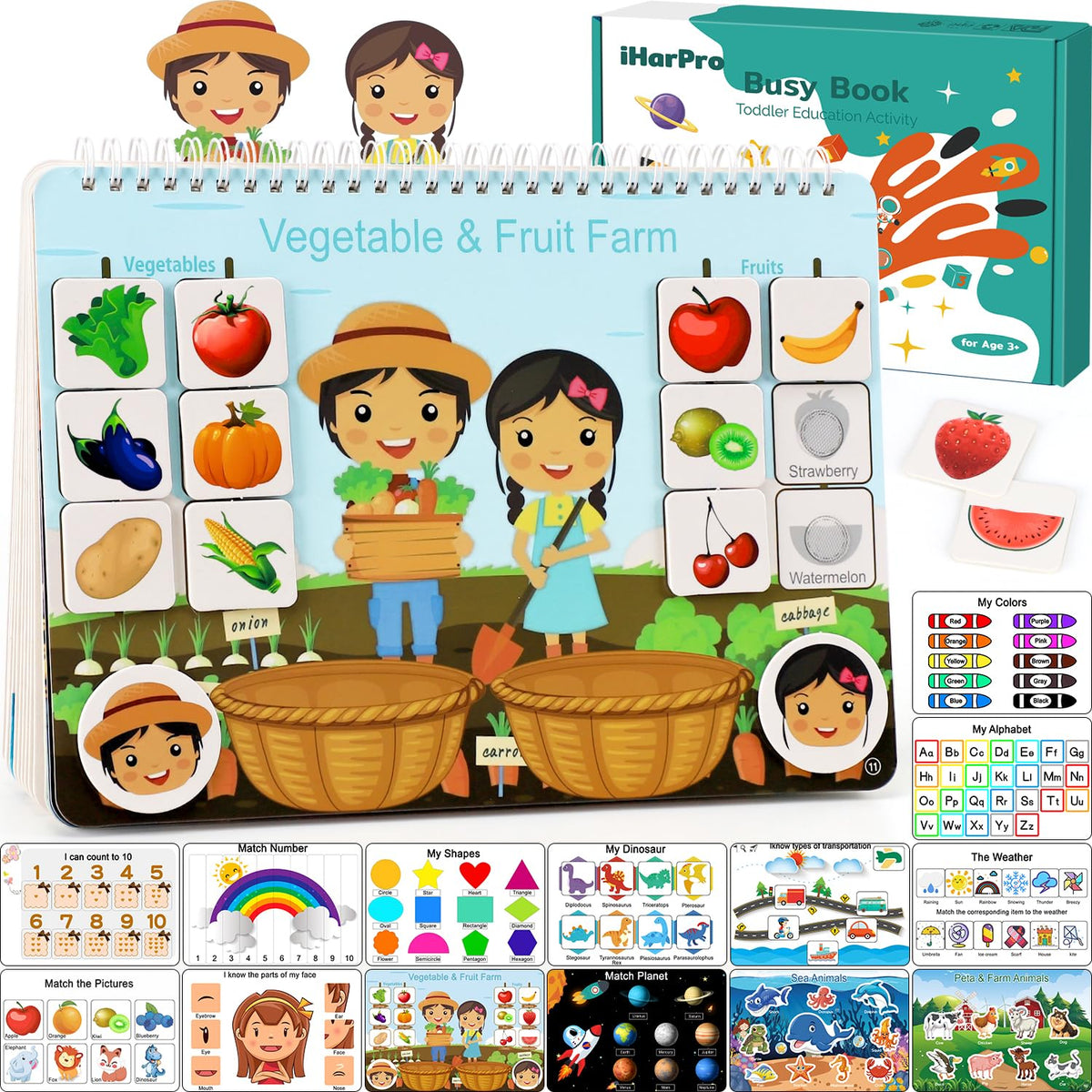 iHarPro Montessori Busy Book cover ready for independent learning