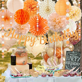 IHEPYQ tissue pom-poms provide fluffy texture for cozy decor.