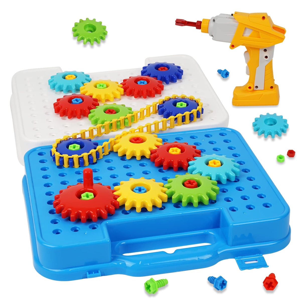 IIROMECI gears toy demonstrates manual and motor rotation for hands-on learning