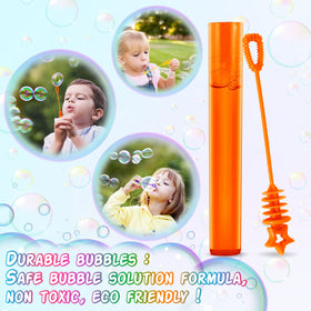 IJIGU bubble wands compact packaging for easy gift bag stuffing and party favors.