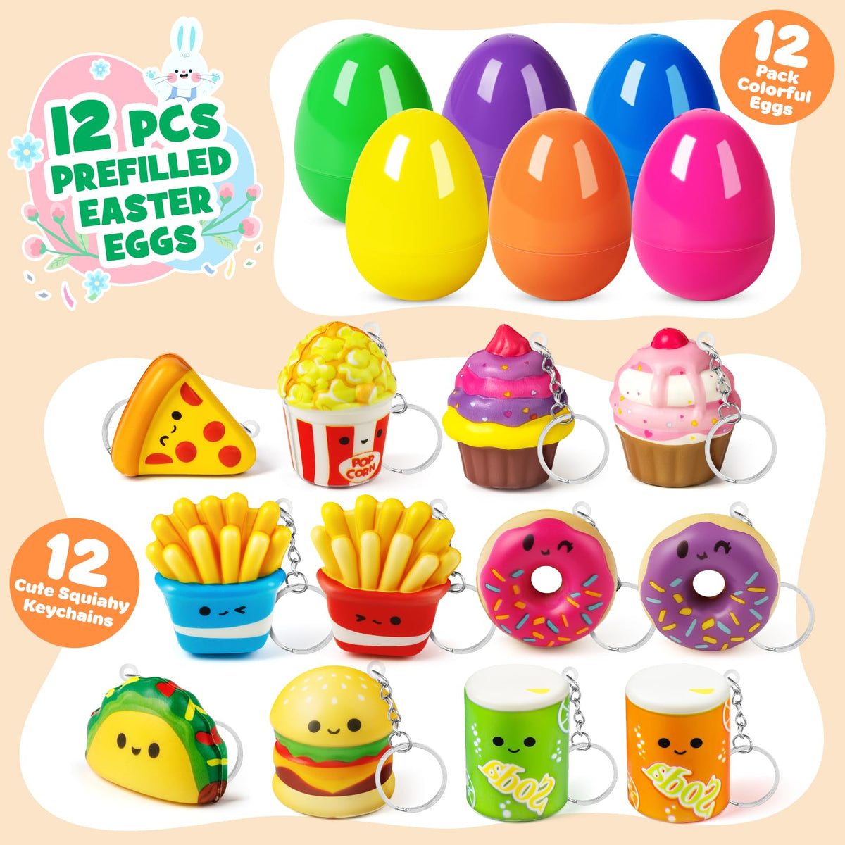 IJIGU colorful Easter eggs used as hunt decor and decoration