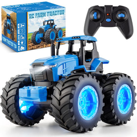 IJIGU remote control tractor toy front view shows bold monster-truck styling for imaginative play