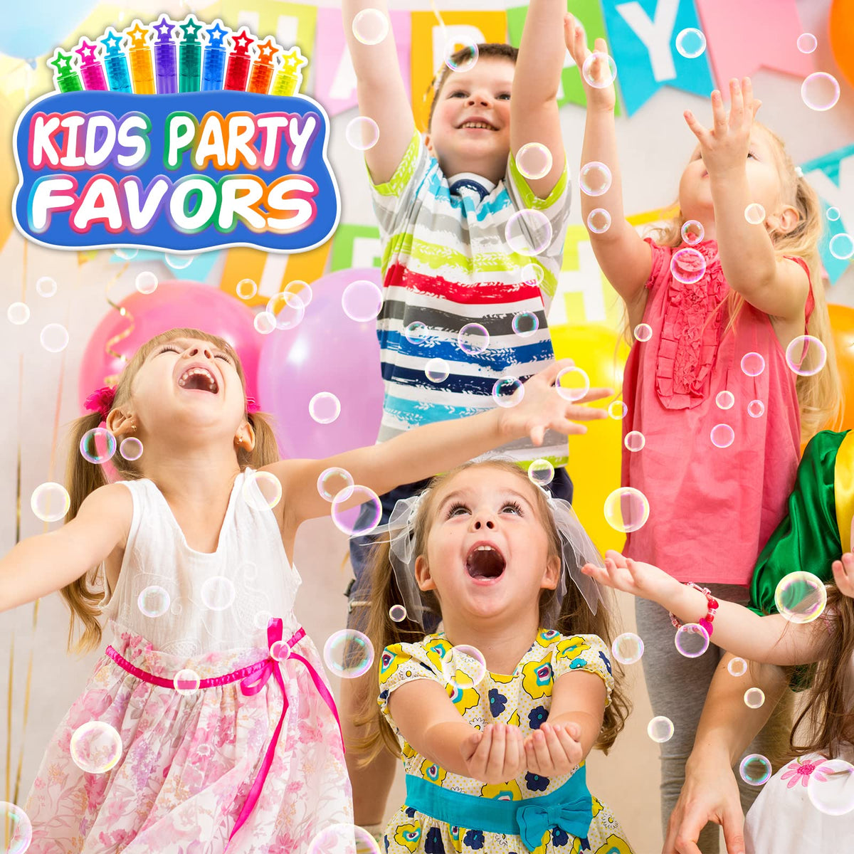 IJIGU non-toxic bubble solution keeps skin gentle while kids enjoy bubbles.