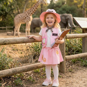 IKALI Pink Skirt in the zookeeper set offering comfortable dress-up