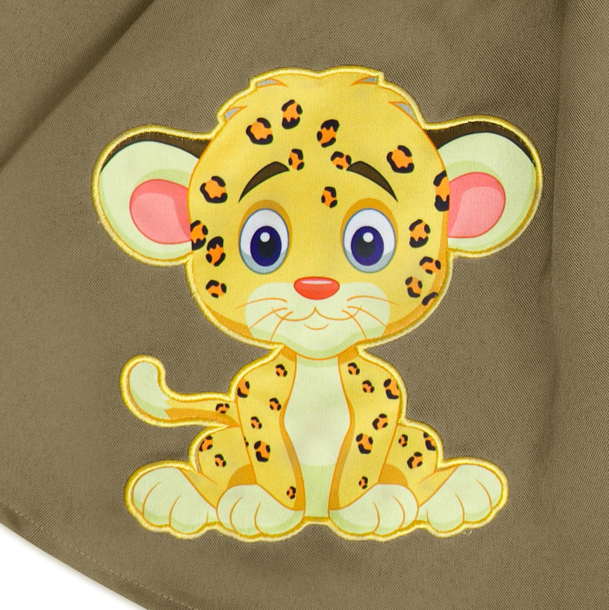IKALI tiger print ensemble showcases a complete safari costume for kids.