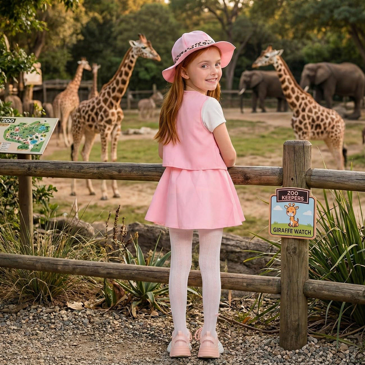 IKALI Leopard Neck Tie finishing the explorer look for events
