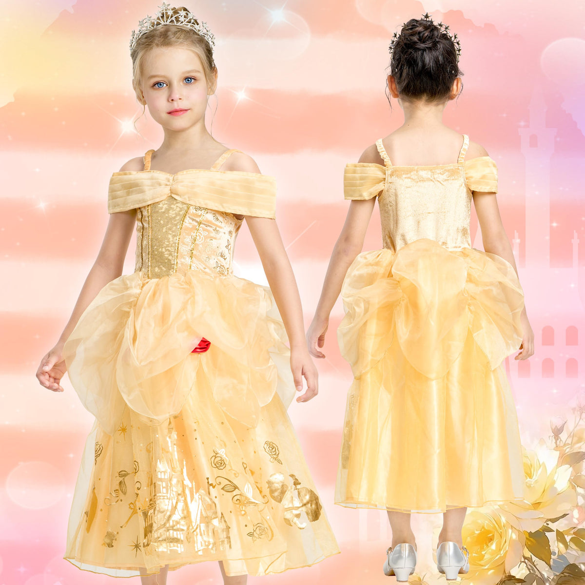 IKALI Princess Dress Up Trunk gift box keeps dresses organized and ready for fun