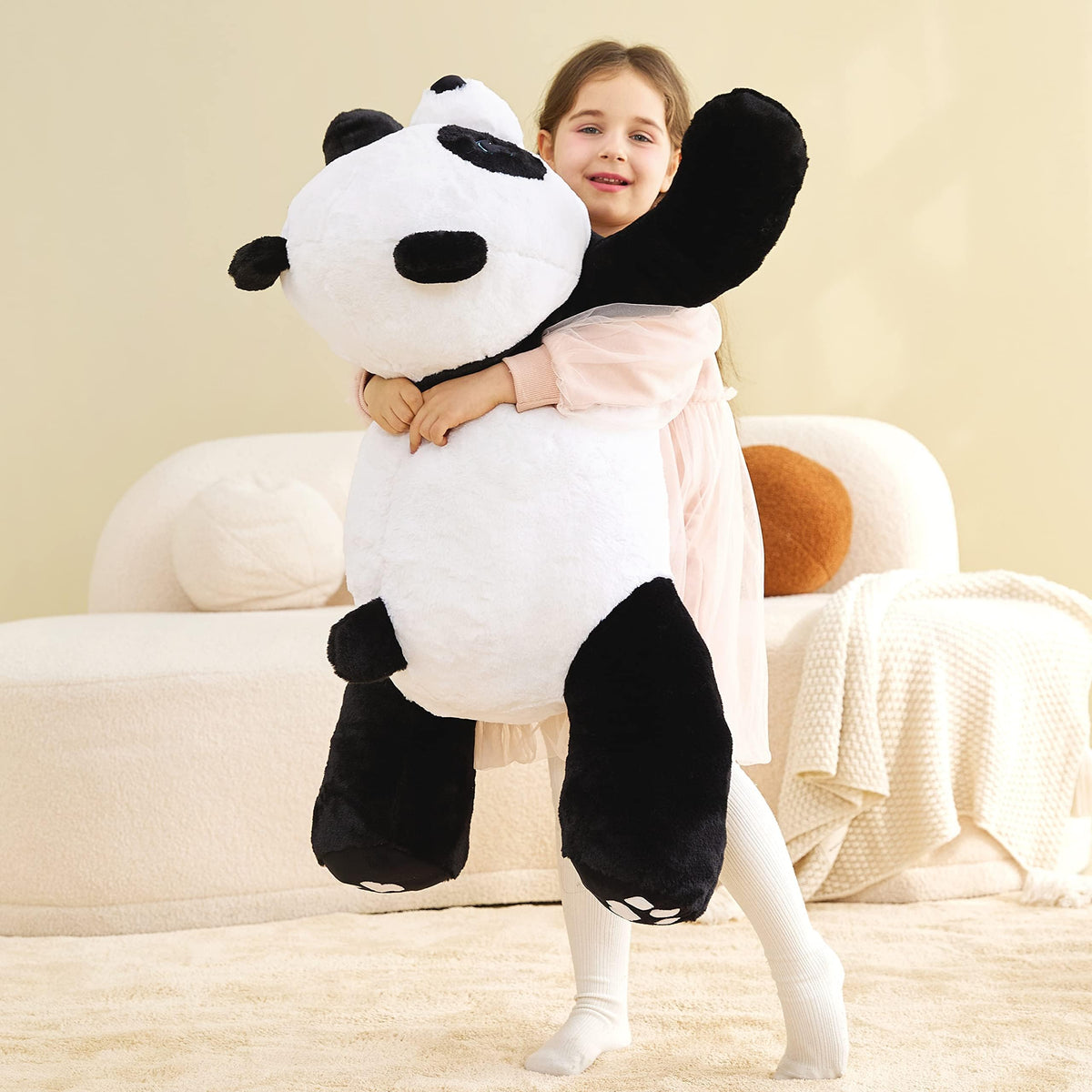 IKASA 30-inch panda plush makes a perfect gift for kids.