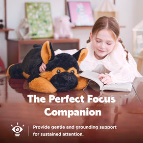 IKASA bead-filled weighted plush delivers a soothing, hug-like sensory experience.