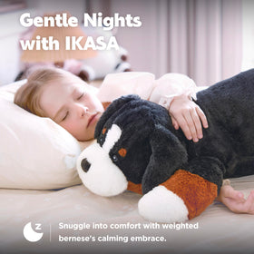 IKASA calm companion weighted plush supports relaxation after a long day.