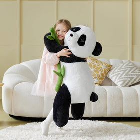 IKASA oversized panda stuffed animal, ideal for play and decor.