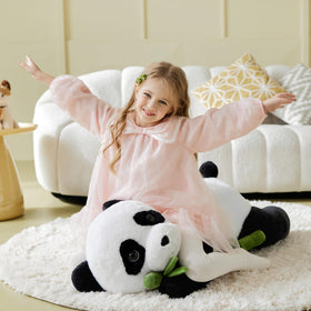 IKASA durable panda plush, easy to clean for everyday use.
