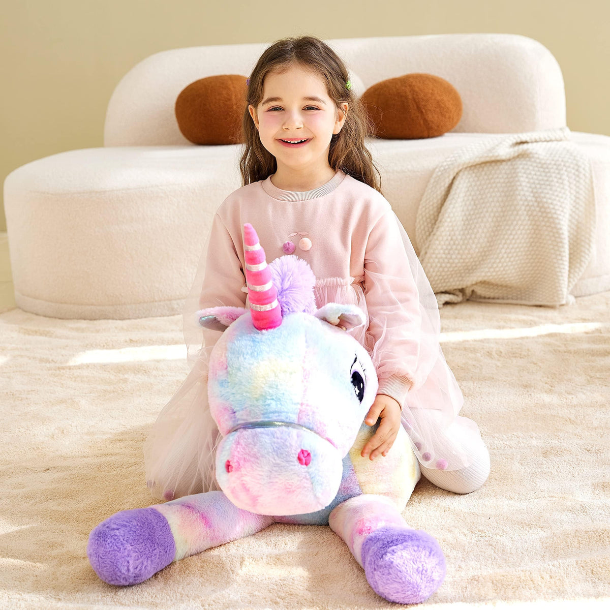 IKASA EN71 certified unicorn plush for safe play