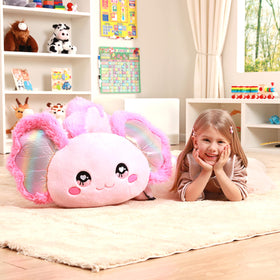 IKASA giant axolotl plush soft fabric close up