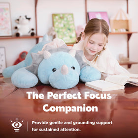 IKASA giant dinosaur plush is ideal for sleep, reading, and study breaks
