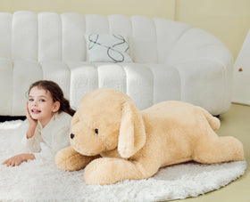 IKASA giant Labrador plush bedtime snuggle, helps create a cozy nighttime routine