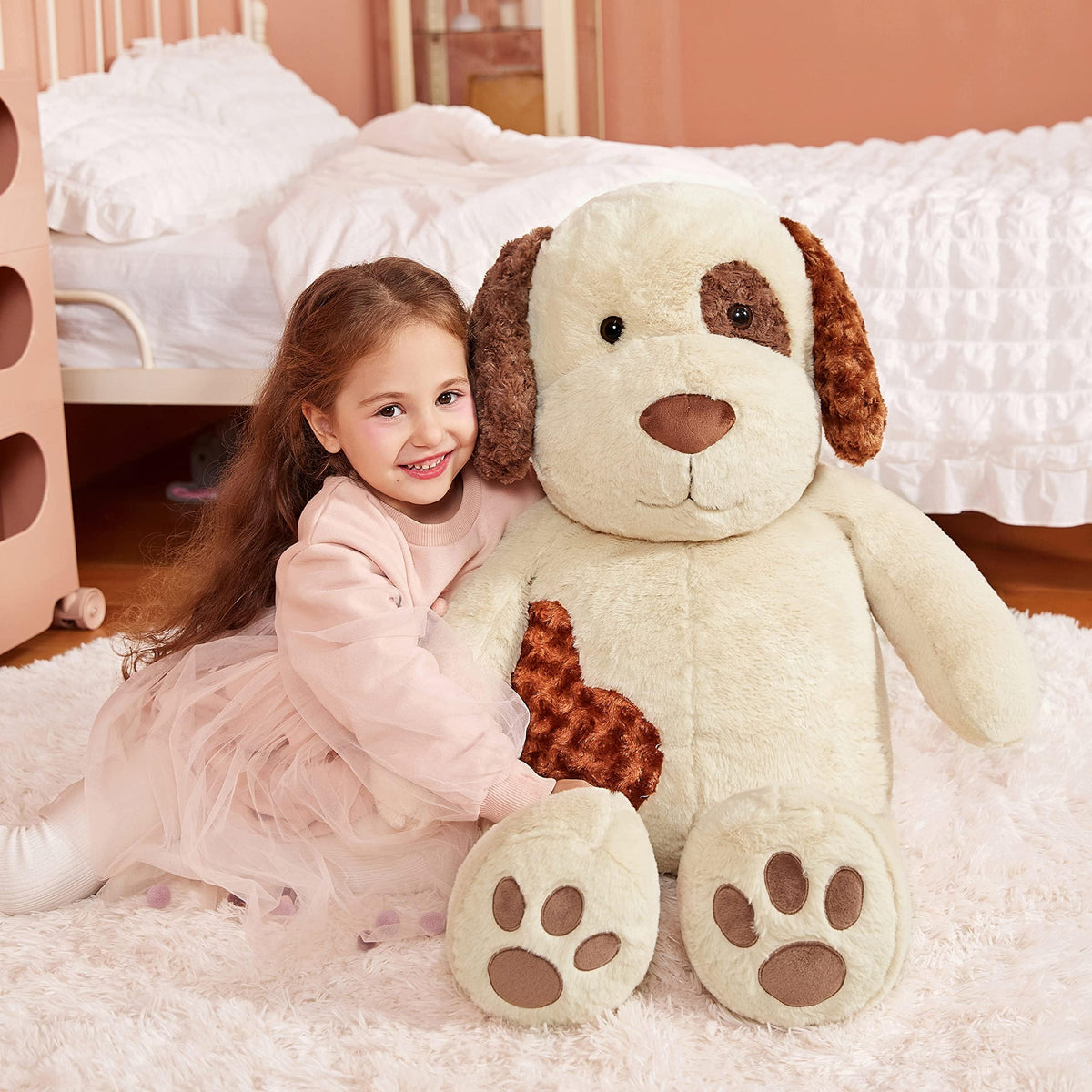 IKASA giant dog playtime companion helps spark imagination and gentle companionship