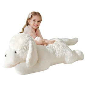IKASA giant Labrador plush 30-inch silhouette adds playful decor and coziness to any room.