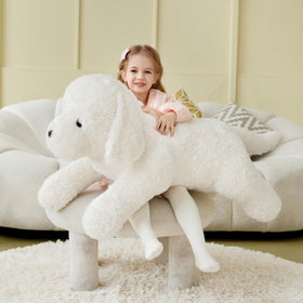 IKASA giant Labrador plush toy fabric is soft and durable for long-term use.