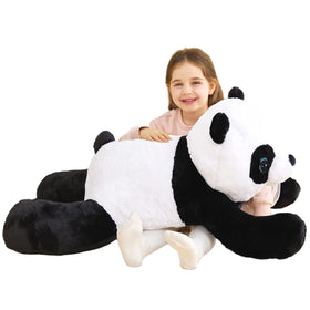 IKASA giant panda plush 30-inch cuddle buddy for kids.