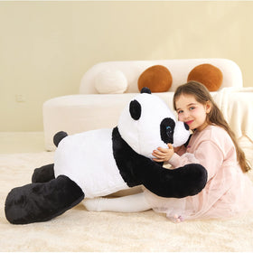 IKASA giant panda plush in a hug-ready pose for storytime.