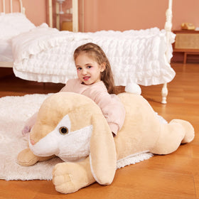 IKASA giant rabbit plush brand tag, quality you can trust.